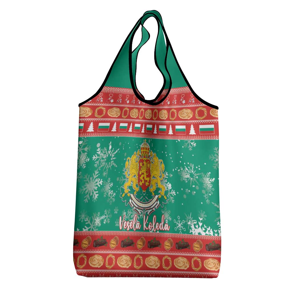Bulgaria Christmas Grocery Bag Coat Of Arms Vesela Koleda