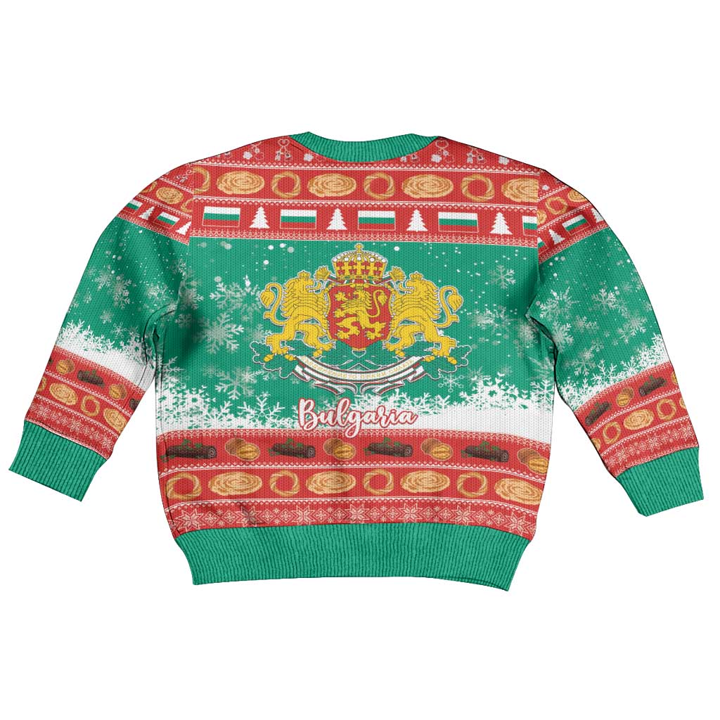 Bulgaria Christmas Kid Ugly Christmas Sweater Coat Of Arms Vesela Koleda - Wonder Print Shop