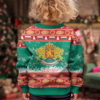 Bulgaria Christmas Kid Ugly Christmas Sweater Coat Of Arms Vesela Koleda - Wonder Print Shop