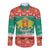 Bulgaria Christmas Long Sleeve Button Shirt Coat Of Arms Vesela Koleda - Wonder Print Shop