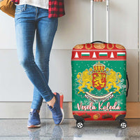 Bulgaria Christmas Luggage Cover Coat Of Arms Vesela Koleda - Wonder Print Shop