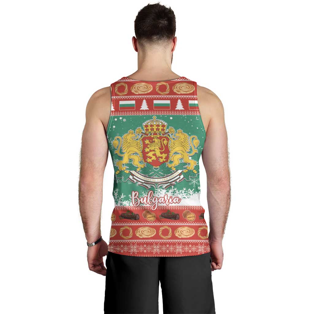 Bulgaria Christmas Men Tank Top Coat Of Arms Vesela Koleda - Wonder Print Shop