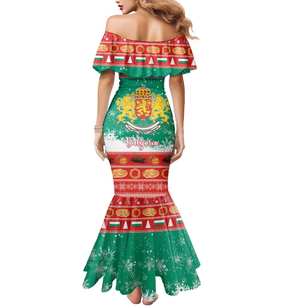 Bulgaria Christmas Mermaid Dress Coat Of Arms Vesela Koleda - Wonder Print Shop