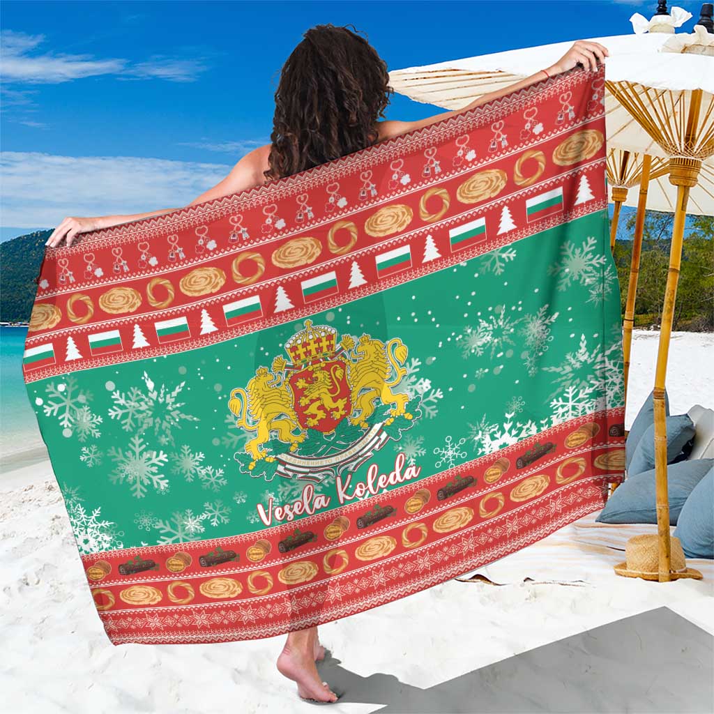 Bulgaria Christmas Sarong Coat Of Arms Vesela Koleda - Wonder Print Shop