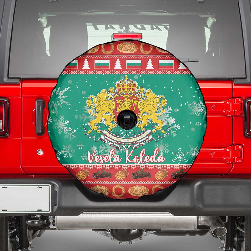 Bulgaria Christmas Spare Tire Cover Coat Of Arms Vesela Koleda - Wonder Print Shop