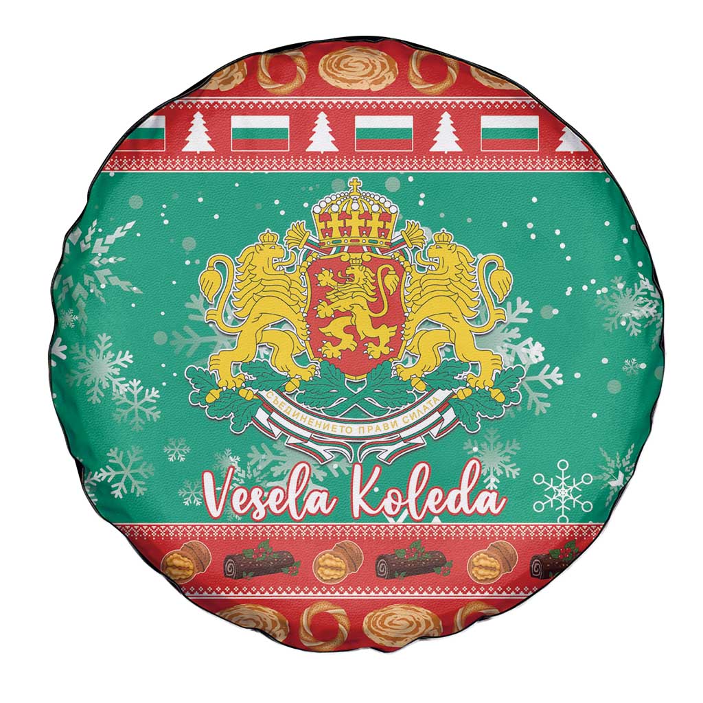 Bulgaria Christmas Spare Tire Cover Coat Of Arms Vesela Koleda - Wonder Print Shop