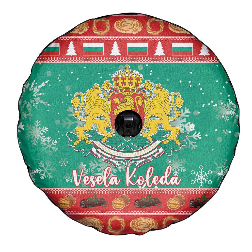 Bulgaria Christmas Spare Tire Cover Coat Of Arms Vesela Koleda - Wonder Print Shop