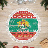 Bulgaria Christmas Tree Skirt Coat Of Arms Vesela Koleda - Wonder Print Shop