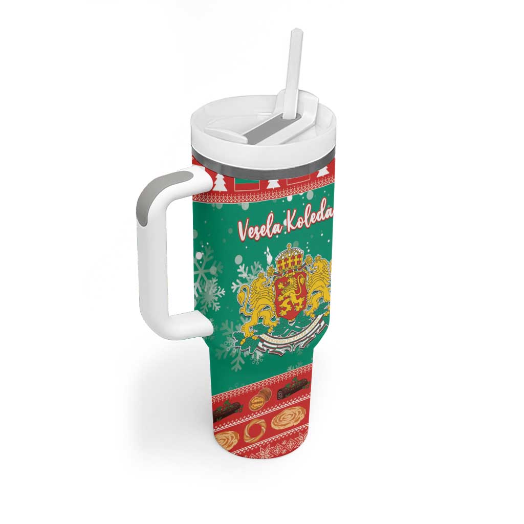 Bulgaria Christmas Tumbler With Handle Coat Of Arms Vesela Koleda - Wonder Print Shop