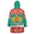 Bulgaria Christmas Wearable Blanket Hoodie Coat Of Arms Vesela Koleda - Wonder Print Shop