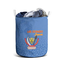 DR Congo Football Laundry Basket Go Champions Leopards - Blue - Wonder Print Shop