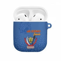 DR Congo Football AirPods Case Go Champions Leopards - Blue - Wonder Print Shop