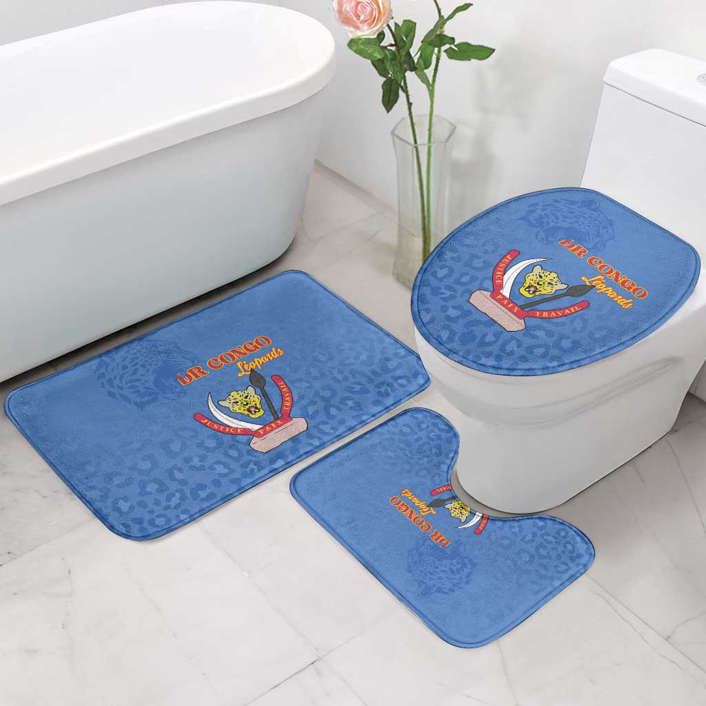 DR Congo Football Bathroom Set Go Champions Leopards - Blue - Wonder Print Shop