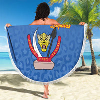 DR Congo Football Beach Blanket Go Champions Leopards - Blue - Wonder Print Shop