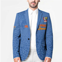 Custom DR Congo Football Blazer Go Champions Leopards - Blue - Wonder Print Shop