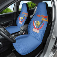 DR Congo Football Car Seat Cover Go Champions Leopards - Blue - Wonder Print Shop