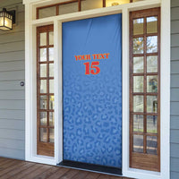 Custom DR Congo Football Door Cover Go Champions Leopards - Blue - Wonder Print Shop