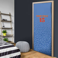 Custom DR Congo Football Door Cover Go Champions Leopards - Blue - Wonder Print Shop