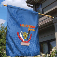 DR Congo Football Garden Flag Go Champions Leopards - Blue - Wonder Print Shop