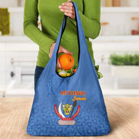 DR Congo Football Grocery Bag Go Champions Leopards - Blue - Wonder Print Shop
