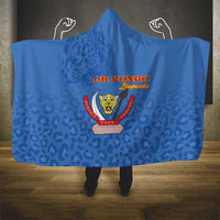 DR Congo Football Hooded Blanket Go Champions Leopards - Blue - Wonder Print Shop