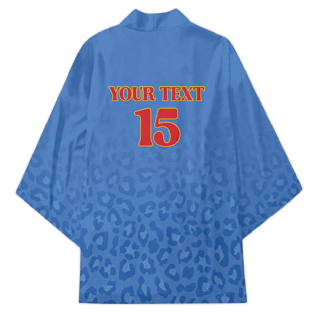 Custom DR Congo Football Kimono Go Champions Leopards - Blue - Wonder Print Shop