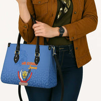 DR Congo Football Leather Bag Go Champions Leopards - Blue - Wonder Print Shop
