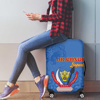 DR Congo Football Luggage Cover Go Champions Leopards - Blue - Wonder Print Shop