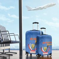DR Congo Football Luggage Cover Go Champions Leopards - Blue - Wonder Print Shop