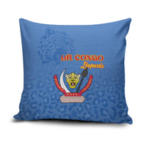 DR Congo Football Pillow Cover Go Champions Leopards - Blue - Wonder Print Shop