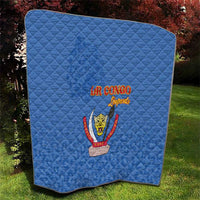 DR Congo Football Quilt Go Champions Leopards - Blue - Wonder Print Shop