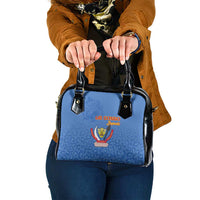 DR Congo Football Shoulder Handbag Go Champions Leopards - Blue - Wonder Print Shop