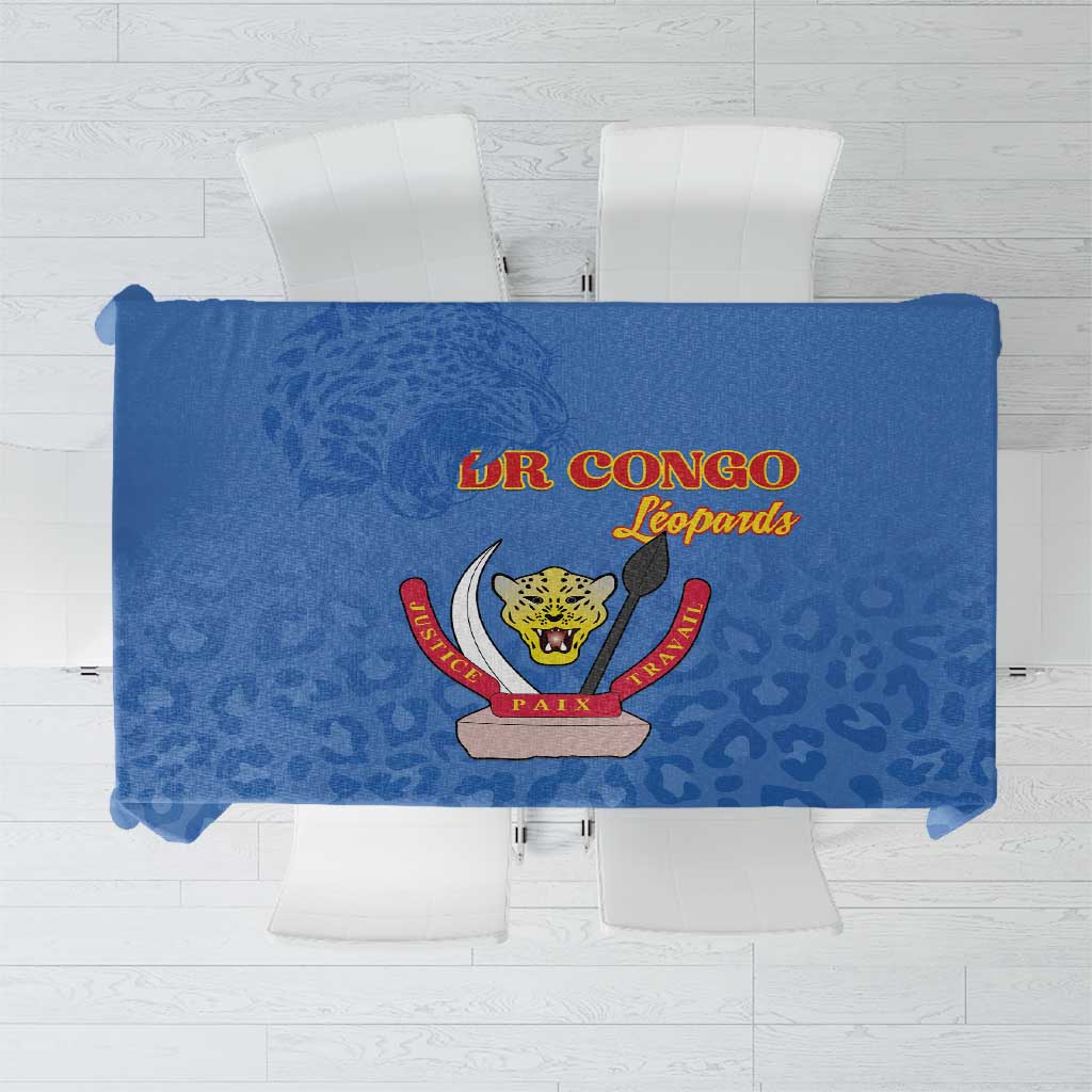 DR Congo Football Tablecloth Go Champions Leopards - Blue - Wonder Print Shop