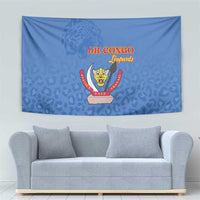DR Congo Football Tapestry Go Champions Leopards - Blue - Wonder Print Shop