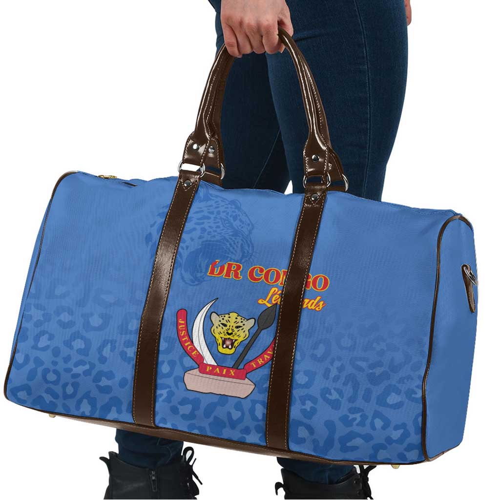 DR Congo Football Travel Bag Go Champions Leopards - Blue - Wonder Print Shop