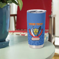 Custom DR Congo Football Tumbler Cup Go Champions Leopards - Blue - Wonder Print Shop