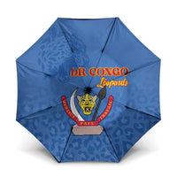 DR Congo Football Umbrella Go Champions Leopards - Blue - Wonder Print Shop