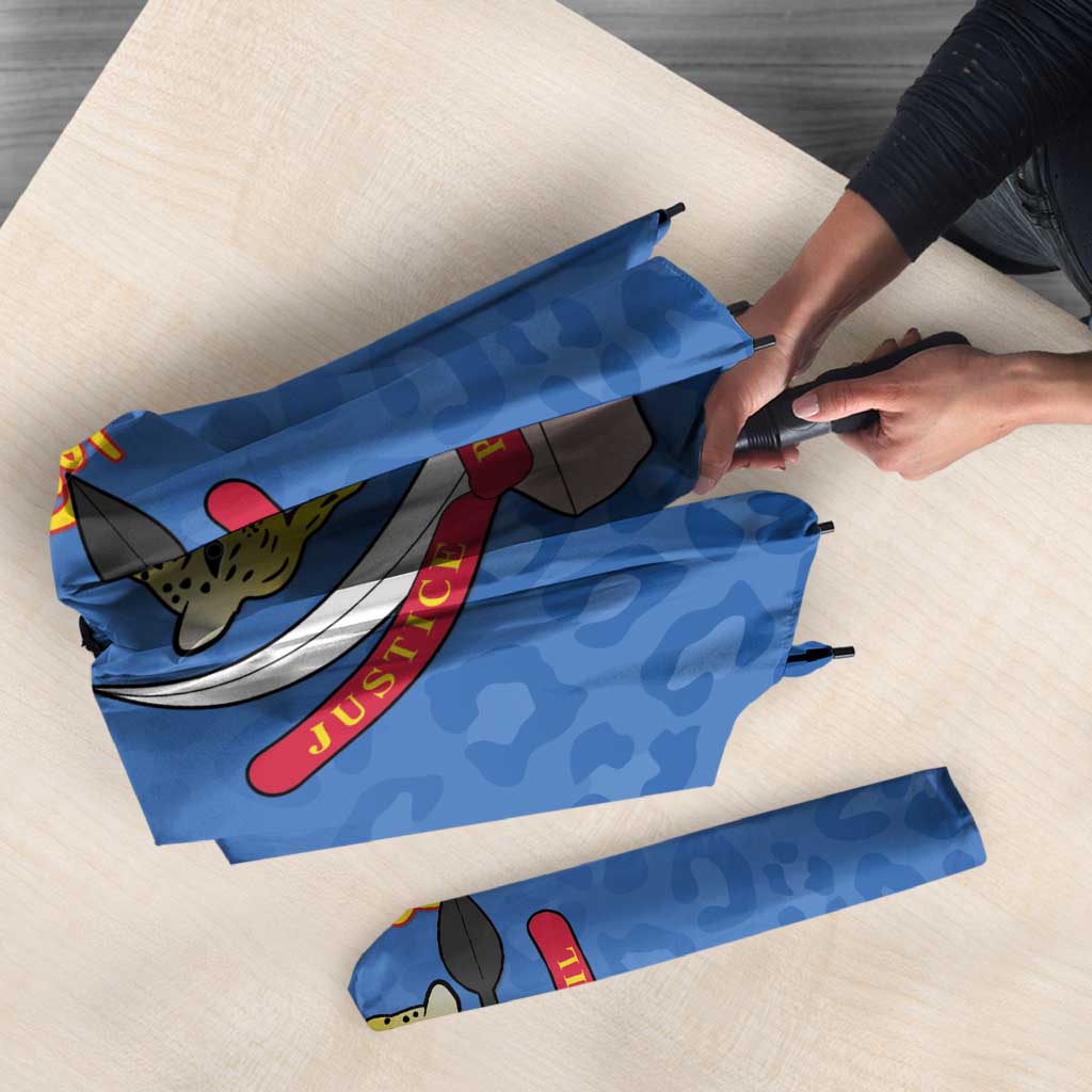 DR Congo Football Umbrella Go Champions Leopards - Blue - Wonder Print Shop