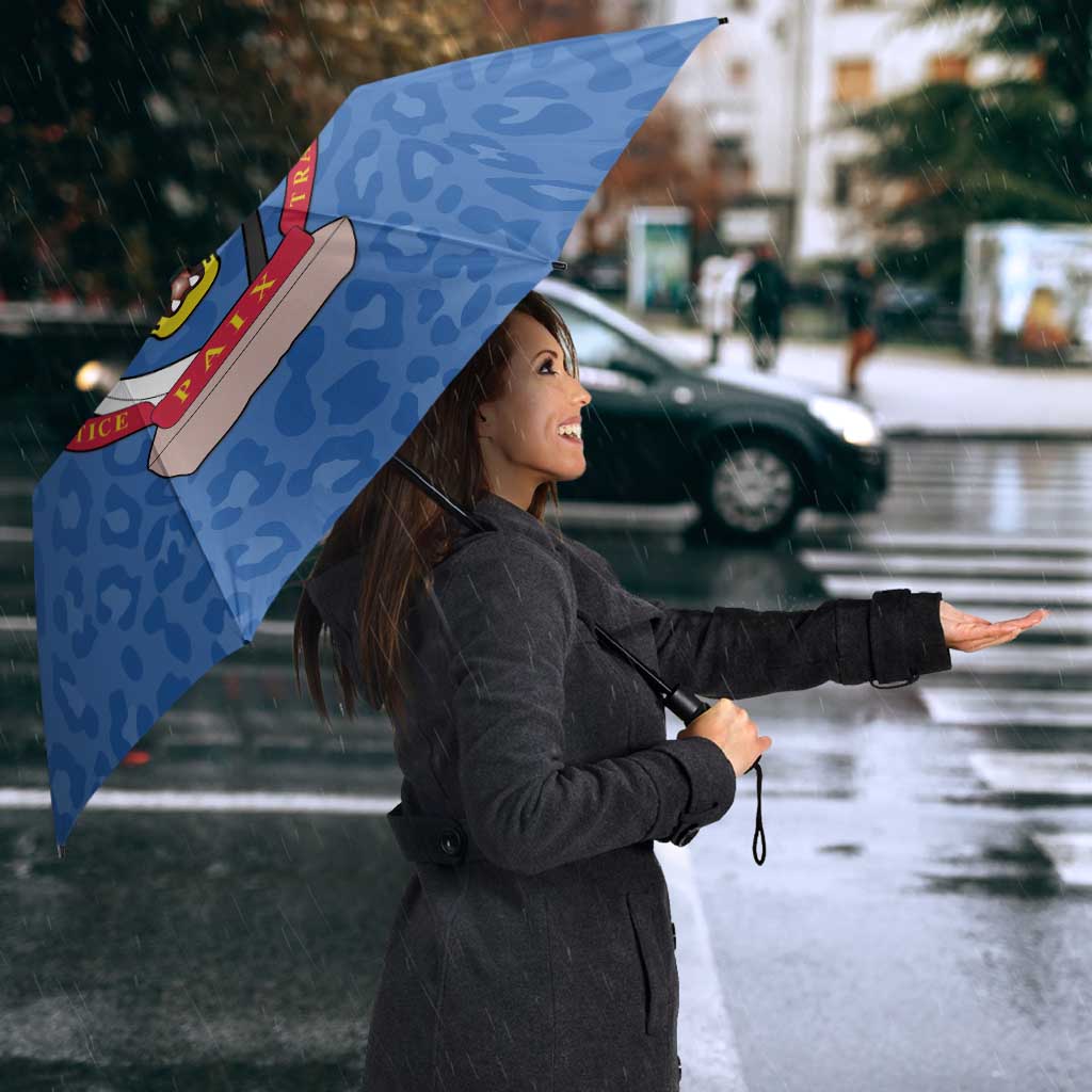 DR Congo Football Umbrella Go Champions Leopards - Blue - Wonder Print Shop