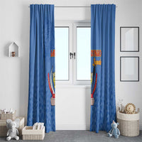 DR Congo Football Window Curtain Go Champions Leopards - Blue - Wonder Print Shop