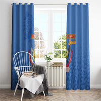DR Congo Football Window Curtain Go Champions Leopards - Blue - Wonder Print Shop