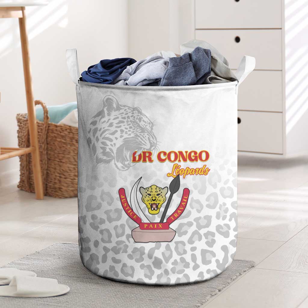 DR Congo Football Laundry Basket Go Champions Leopards - White - Wonder Print Shop