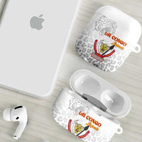 DR Congo Football AirPods Case Go Champions Leopards - White - Wonder Print Shop