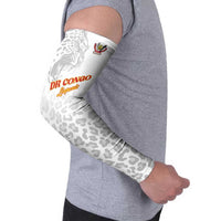 Custom DR Congo Football Arm Sleeves Go Champions Leopards - White - Wonder Print Shop