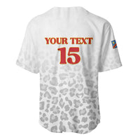 Custom DR Congo Football Baseball Jersey Go Champions Leopards - White - Wonder Print Shop