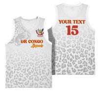 Custom DR Congo Football Basketball Jersey Go Champions Leopards - White - Wonder Print Shop
