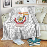 DR Congo Football Blanket Go Champions Leopards - White - Wonder Print Shop