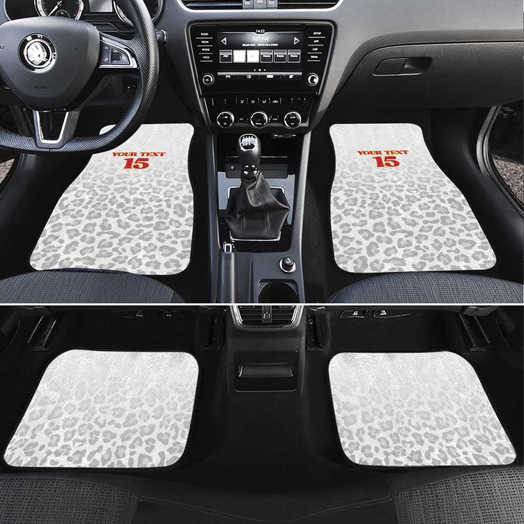 Custom DR Congo Football Car Mats Go Champions Leopards - White - Wonder Print Shop