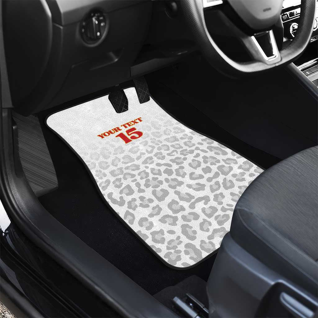 Custom DR Congo Football Car Mats Go Champions Leopards - White - Wonder Print Shop