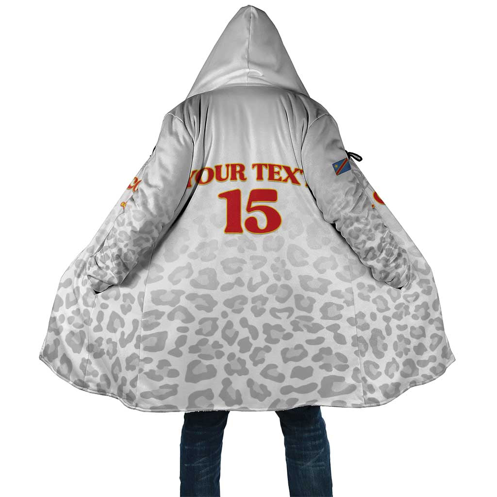 Custom DR Congo Football Cloak Go Champions Leopards - White - Wonder Print Shop